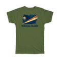 Gift T-Shirt : Marshall Islands Marshallese Flag Proud Country Vintage Souvenir