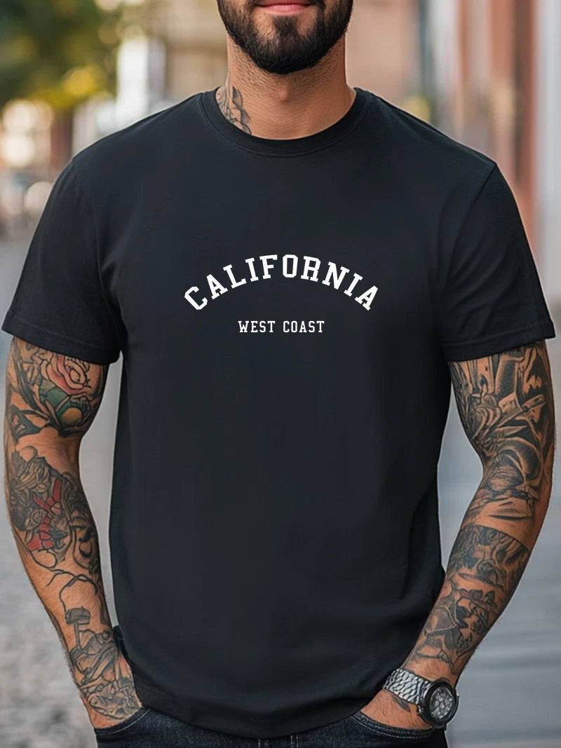 California West Coast Graphic Unisex T-Shirt Women Men Trendy Tee Fashion Casual