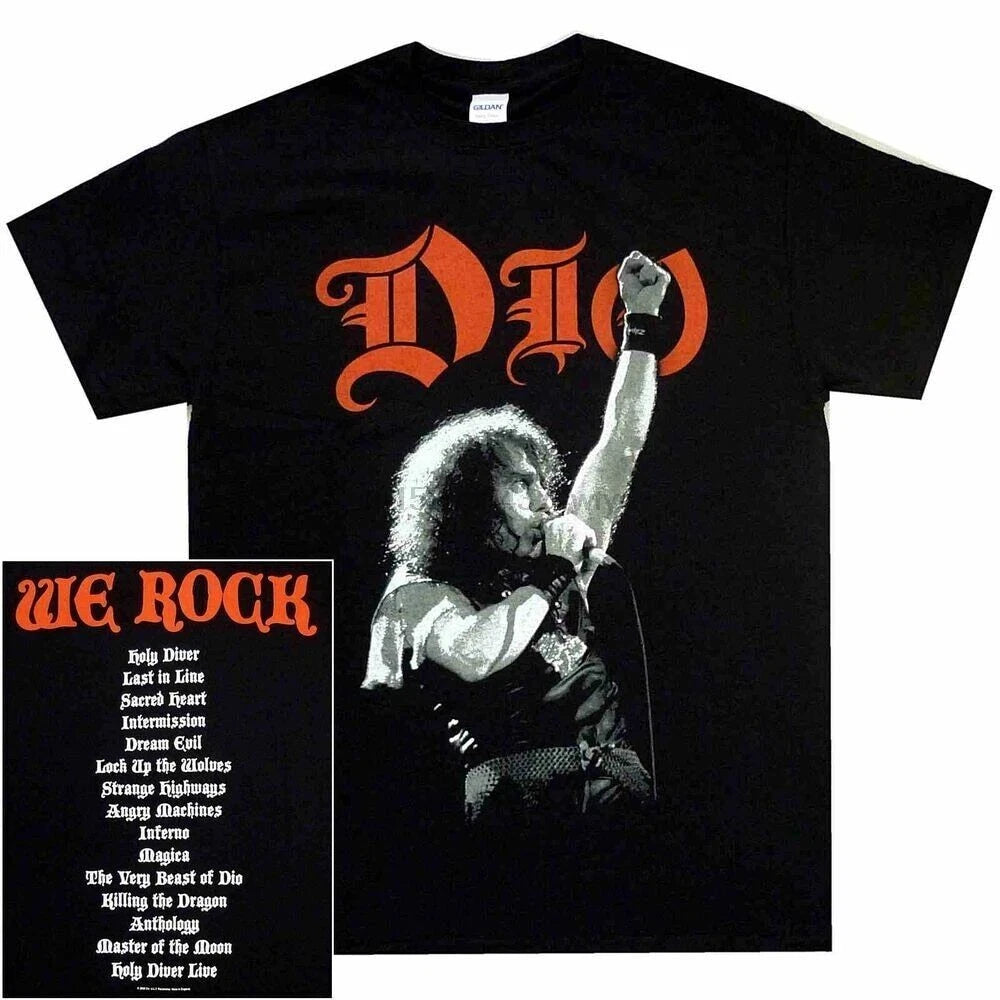 Dio We Rock Shirt S M L XL XXL XXXL Official T-Shirt Metal Band Tshirt New
