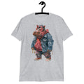 Hip Hop Hippo Graphic Short-Sleeve Unisex T-Shirt | Street Style Tee