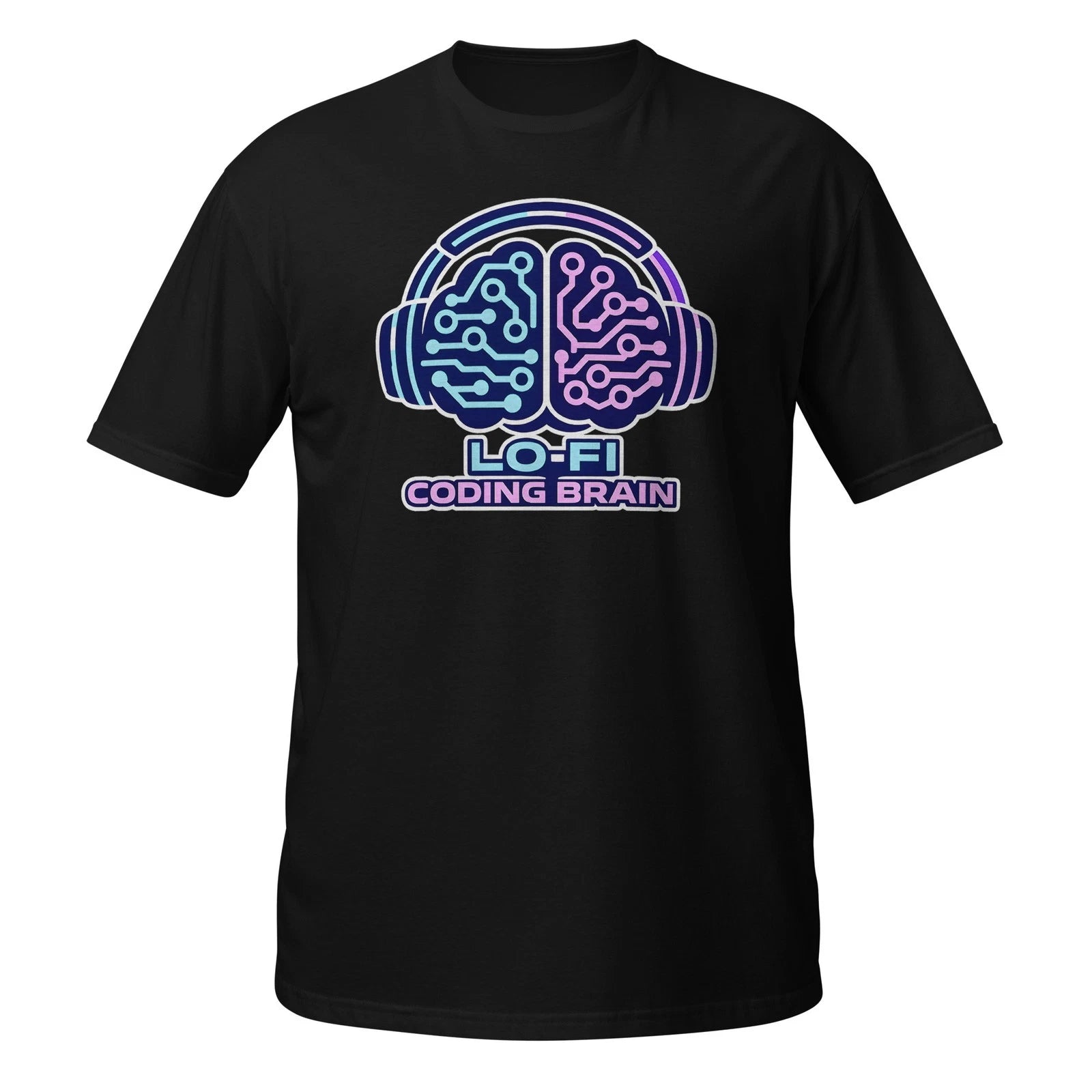 Lo-Fi Coding Brain Programmer Graphic T Shirt Developer Tech Humor Tee