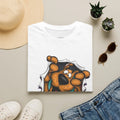 Scooby-Doo Peeking Cartoon T-Shirt — Cute Mystery Dog Graphic Tee