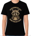 Undiagnosed But Something Ain’t Right Funny Raccoon Unisex Graphic T-Shirt