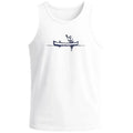 Mens Tank Top Printed Bear Canoe Outdoor Design Graphic Shirt Summer Fashion