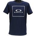 Oakley Jack Tee Mens Size S Small Navy Heather Cotton Regular Fit Logo T-Shirt