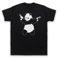 BANKSY PANDA GUNS GRAFFITI UNOFFICIAL STREET ART ARTIST MENS & WOMENS T-SHIRT