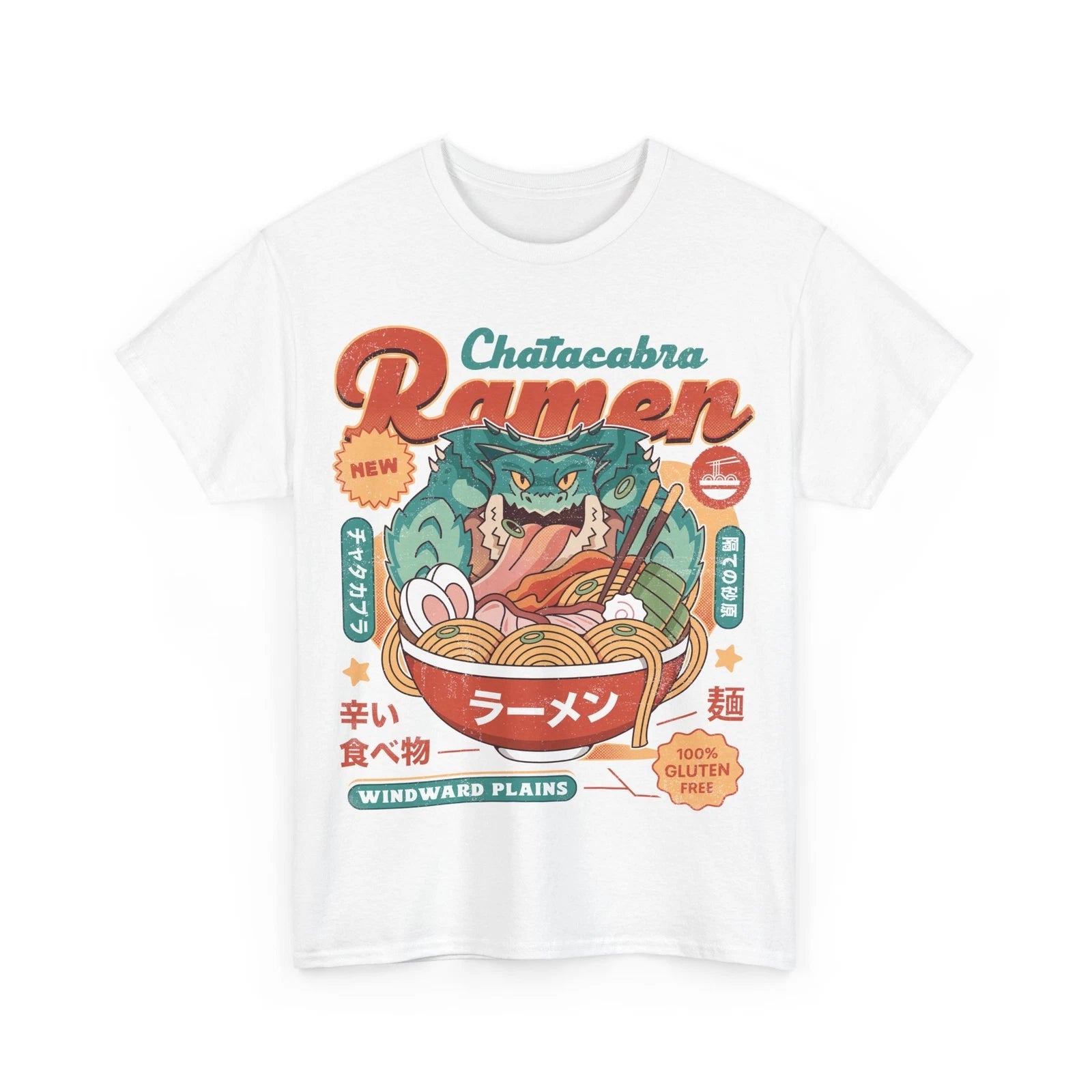 Chatacabra Ramen Vintage Unisex T-Shirt. Monster Hunter Video Games. Wilds.