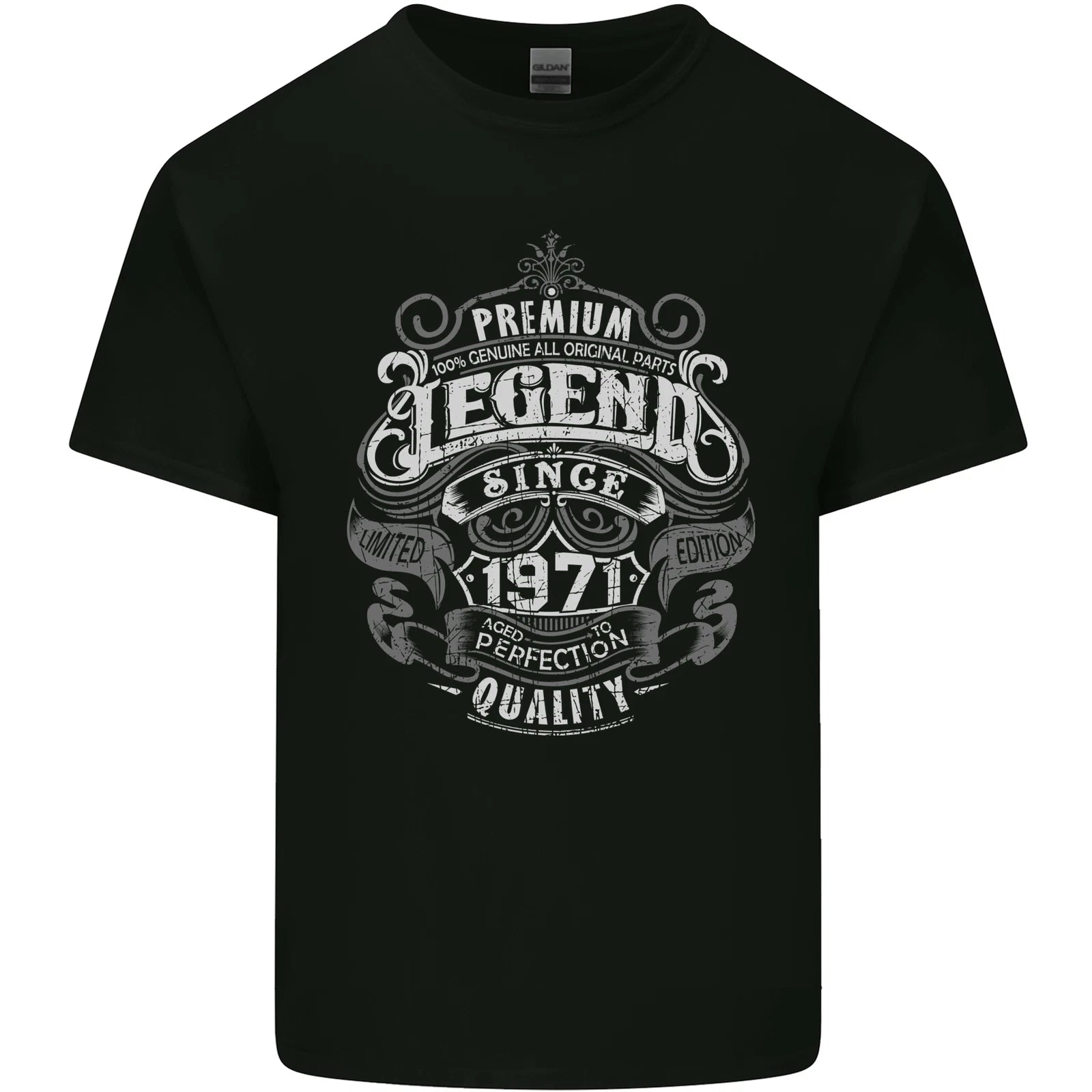Premium Legend 55th Birthday 1971 Mens Cotton T-Shirt Tee Top