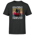 I Fully Intend To Haunt Funny Cat Vintage Retro Mens Womens T Shirt