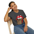 Rockstar Lip Print T-Shirt, Vintage Music Tee, Unisex Graphic Top, Trendy