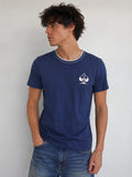 Verri Gambler Graphic Tee Blue Size M Streetwear Y2K