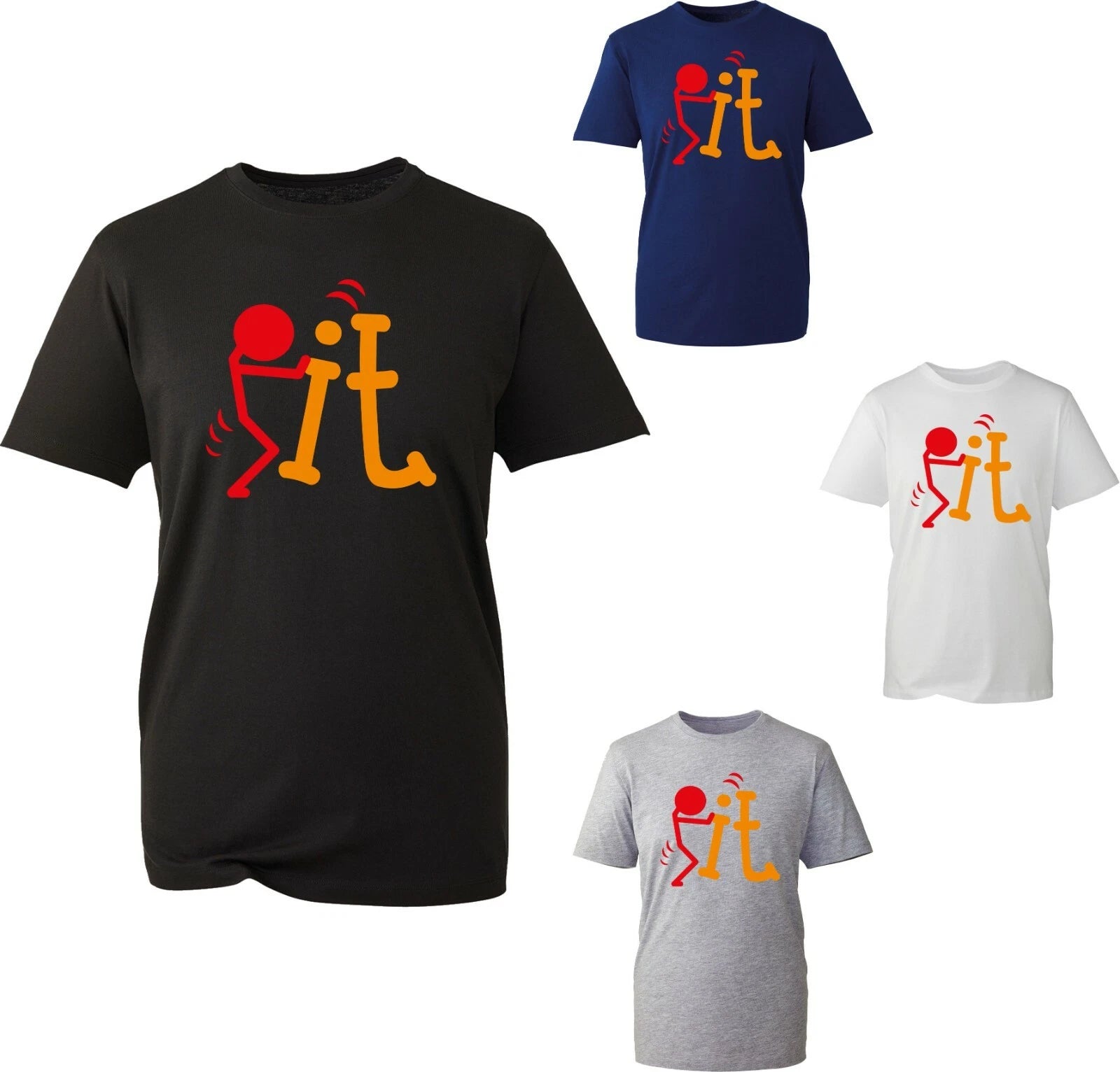 F**k It T-Shirt Funny Sarcastic Offensive Novelty Design Joke Adult Unisex Tops