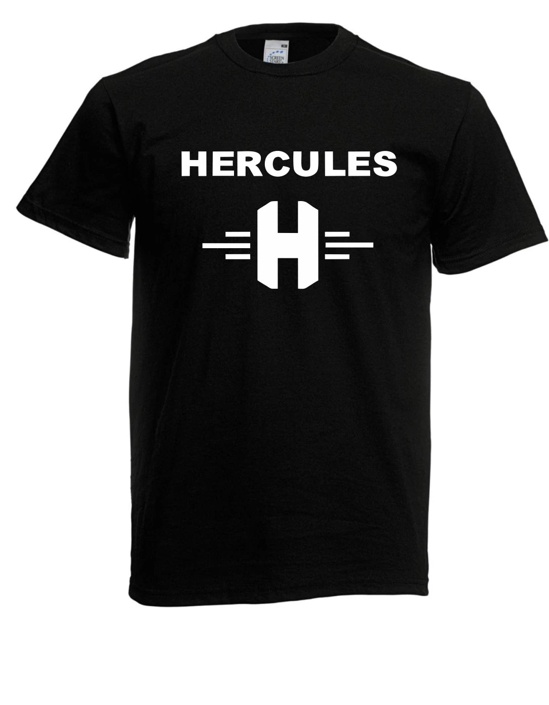 Mens T-Shirt L Hercules Logo + Lettering L Size up to 5XL