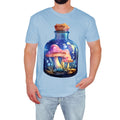 Trendy Mushroom Illustration Mens T-Shirt Vintage Wildlife Nature Lover Gift