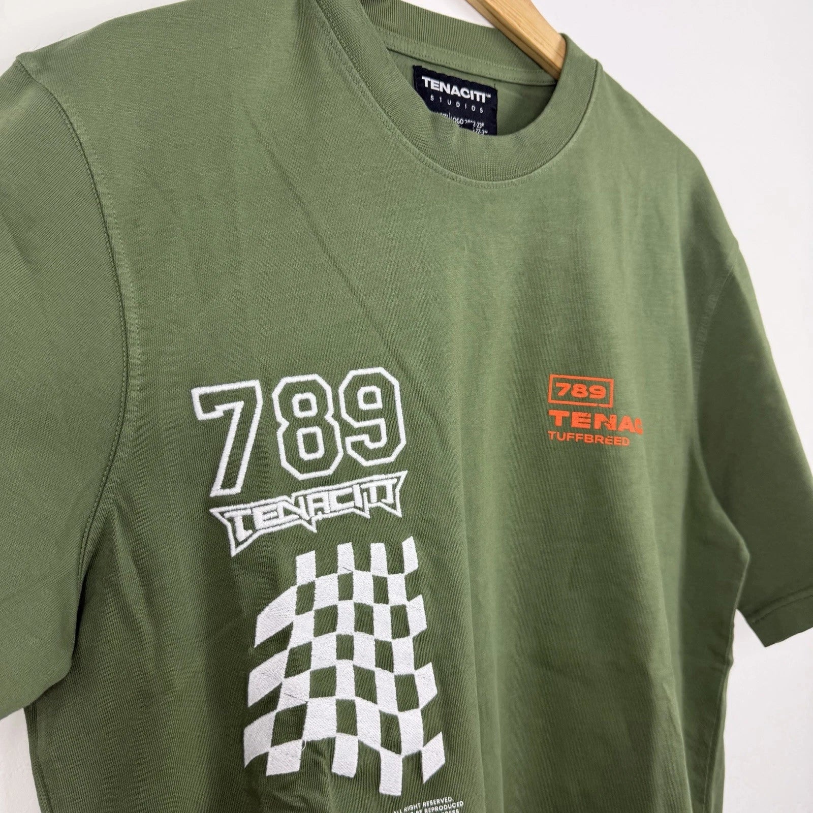 Tenaciti Men's Green Biker Streetwear Shirt NWT Size Medium