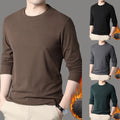 Men's Crew Neck Long Sleeve Thermal T Shirt Warm Pullover Street Style Top