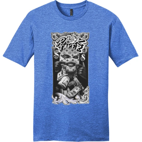 NEW Art Society RISK TAKER HEATHER ROYAL Tee Shirt SMALL-4XLARGE MADE IN USA