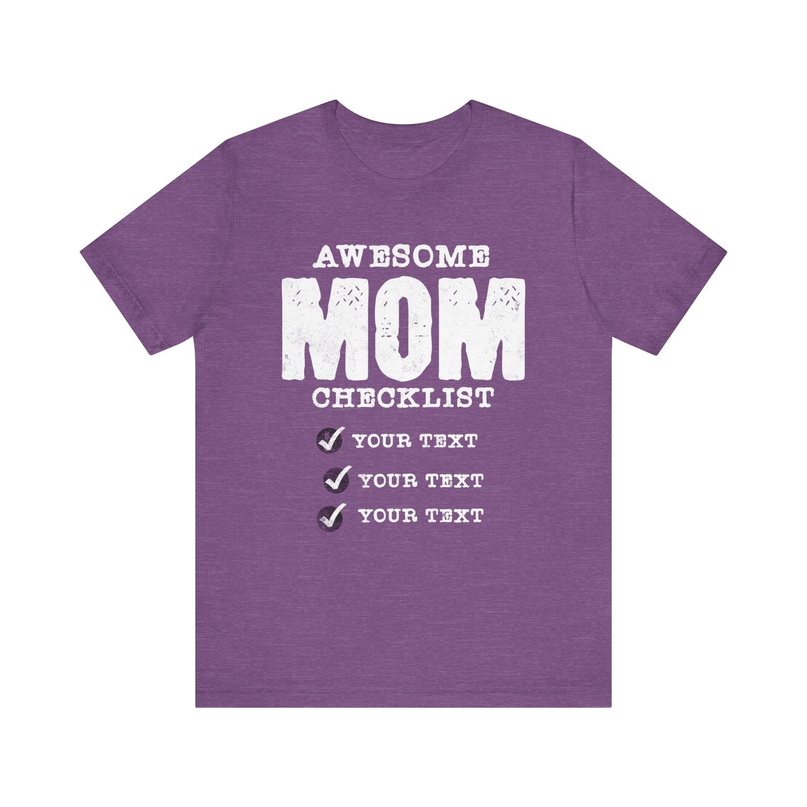 Personalized Awesome Mom Checklist Gift,Custom Mom Gift,Mother's Day Gift Shirt