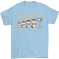 Funny Weekly Coffee to Alcohol Evolution Wine Mens T-Shirt 100% Cotton