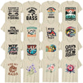 Funny Fishing Food Floral Adult T-Shirt Angler Birthday Gift