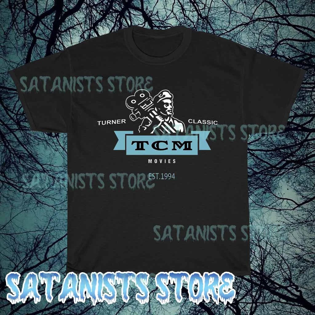New TCM Classic Movies Turner Logo Men's T-shirt funny size S to 5XL