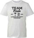 Personalised Hen Party T Shirt Team Bride Wedding Custom Group Matching Tops Tee
