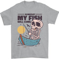 Fishing My Fish Will Come Funny Fisherman Mens T-Shirt 100% Cotton