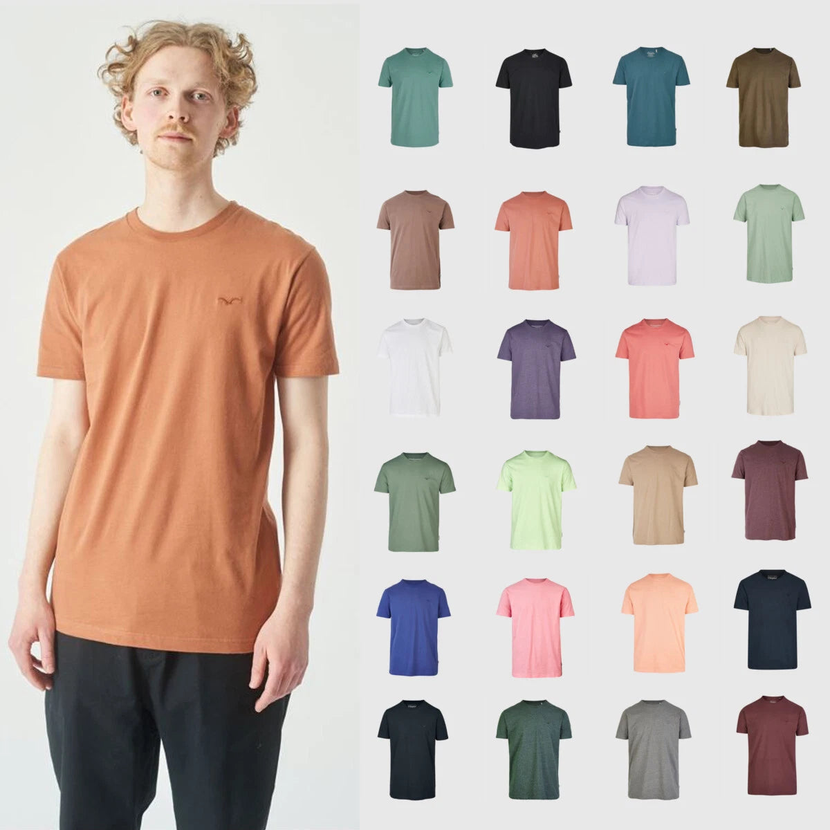 Cleptomanicx Basic Tee Ligull Regular Mens T-Shirt Cotton Organic Jersey Logo