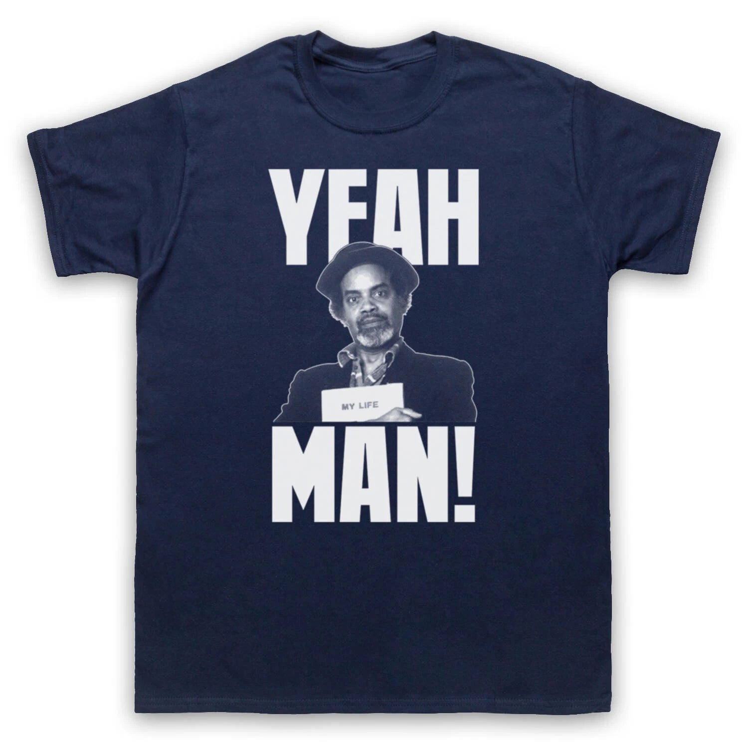DESMOND'S BARBER SHOP UNOFFICIAL PORK PIE YEAH MAN TV MENS & WOMENS T-SHIRT