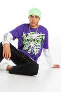 Japan Vibe Streetwear Amazing Double Layer Longsleeve Paranoid Relaxed Fit M