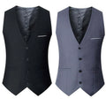 Mens Womens Suit Vest Tank Tops Slim Short Waistcoat Office V-neck Blouse S-7XL