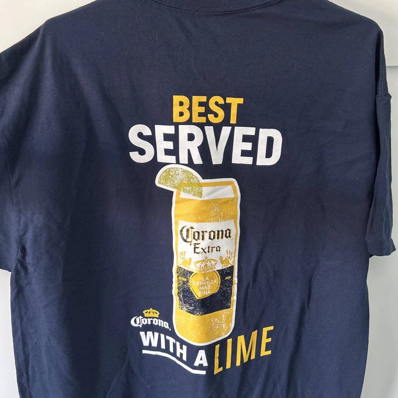 Corona Extra Large Back Print Promotional T-shirt Wetherspoon L