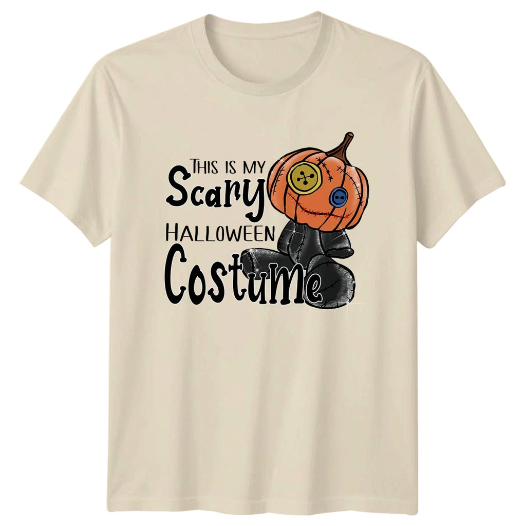 This Is My Scary Halloween T-Shirt Lazy Pumpkin Halloween Gift For Him And Her