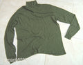 Air Crew Thermal Long Sleeve Roll Neck Top ECW Green Cold Weather Layer Cotton