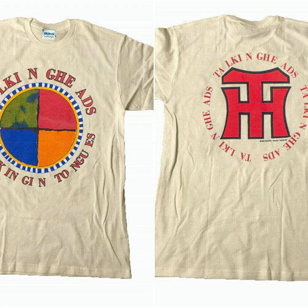 Talking Heads speaking in tongues concert muscle Sand t shirt 1983