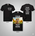 Customized T-Shirt Custom Printed Your Text Photo Logo Party Top