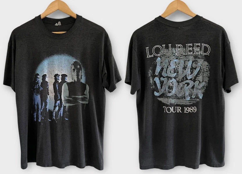 1989 Lou Reed 'New York' Tour VTG Band Tee Shirt 2 sided