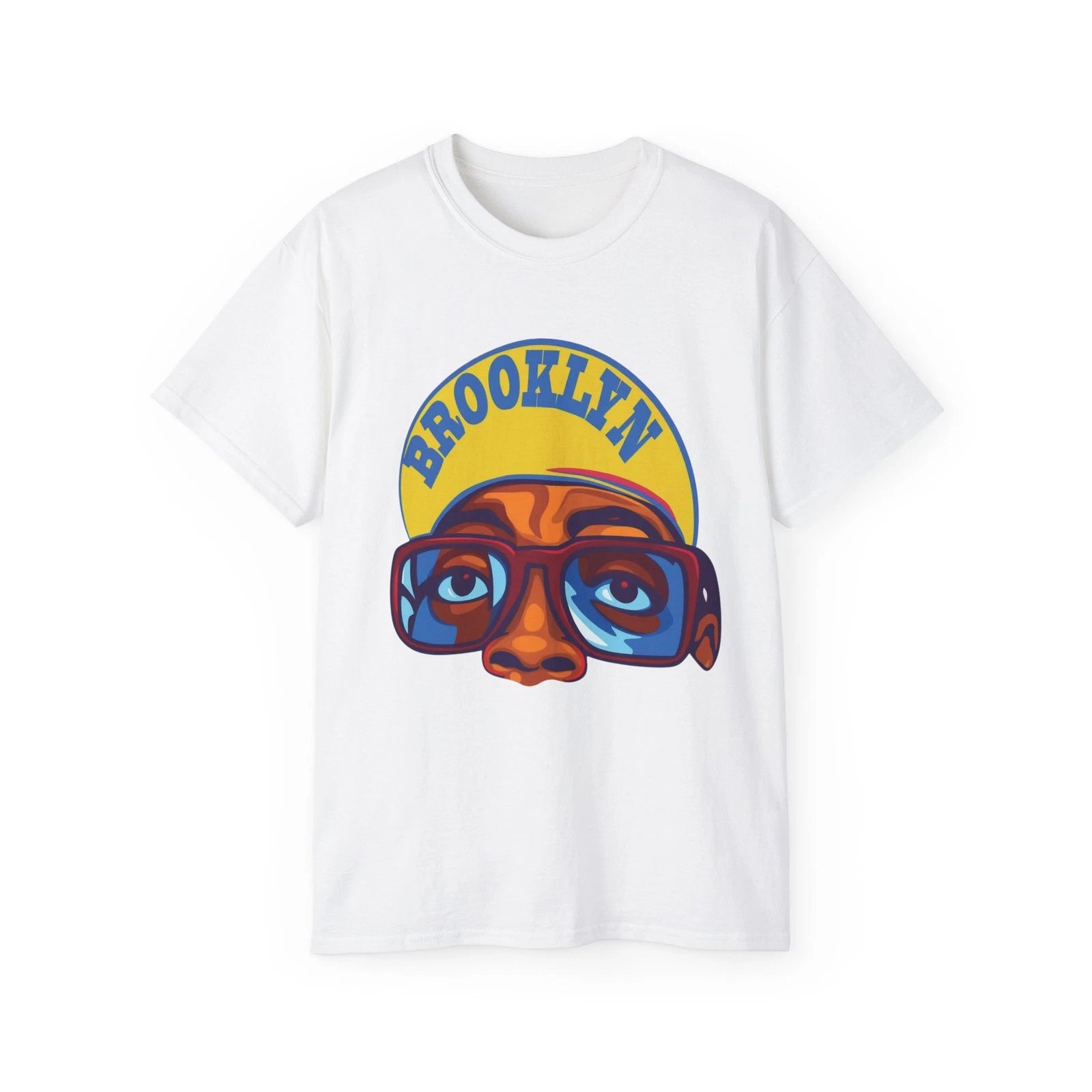Brooklyn Retro Face T-Shirt | Urban Vintage Graphic Tee