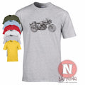 Ducati SS 90 Desmo Retro Motorcycle Racing T-Shirt Short Sleeve 100% Cotton