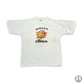 Vintage 90s Mr Condom Safe Sex or No Sex T Shirt Mens Small White Graphic Tee
