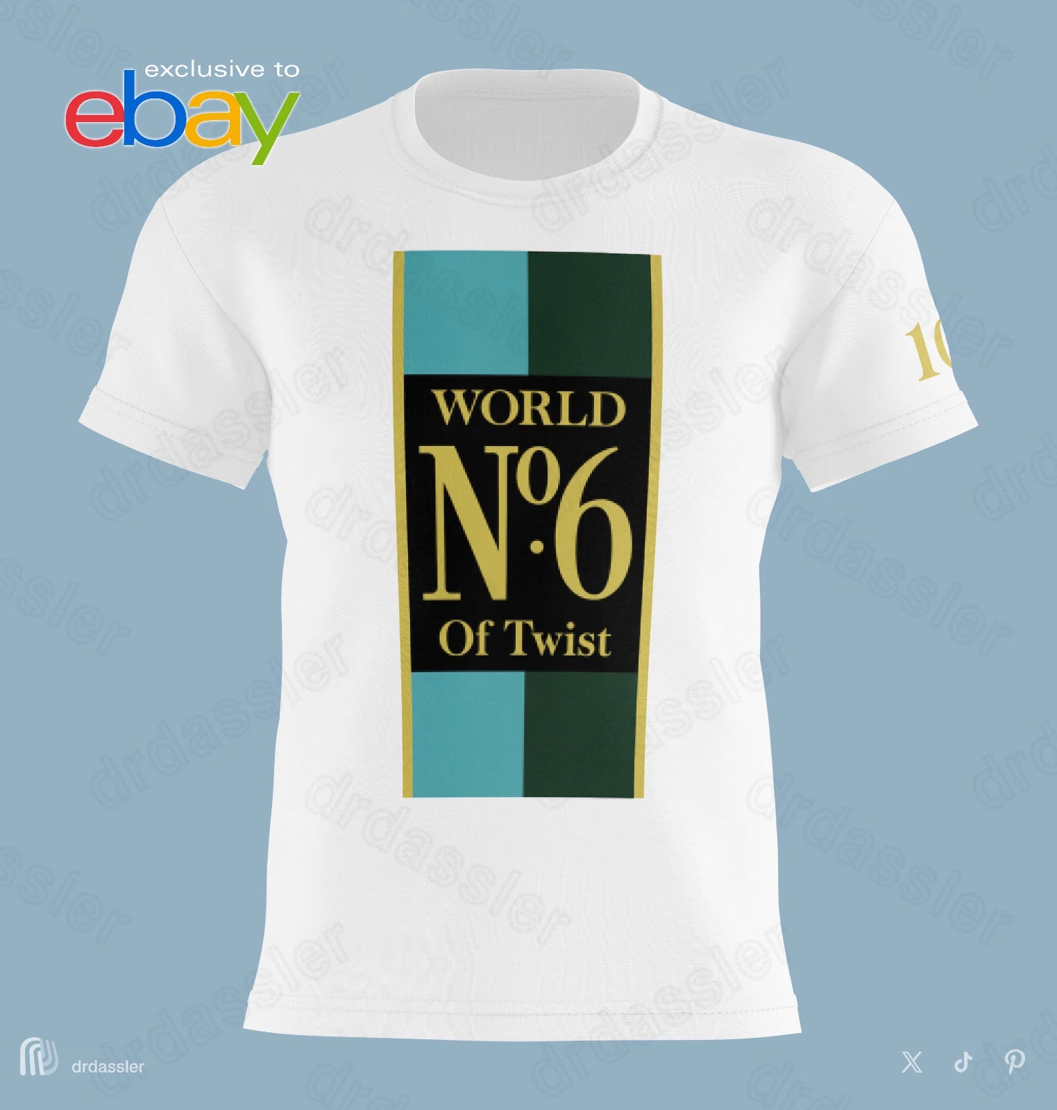 World of Twist t-shirt No6 cigarettes quality street sweets the storm tony ogden