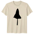 Mushroom Silhouette Simple Nature T-Shirt Fungi Nature Birthday Gift