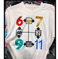 Funny 6-7 Meme Comfort Color Shirt, Gen Z Humor Graphic Shirt, Trendy Numbers