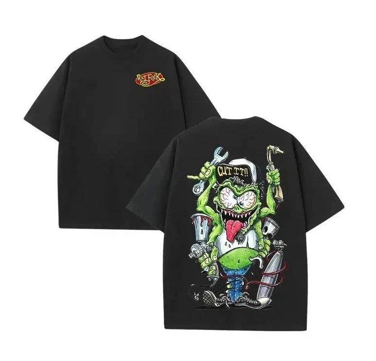 Rat Fink Unisex T-shirt, Premium quality Organic 100% Cotton Mens Solid T-shirts