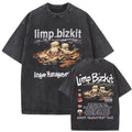 Limp Bizkit Style Graphic T Shirt Nu Metal Vintage Cotton Grunge Band Tee S-3XL