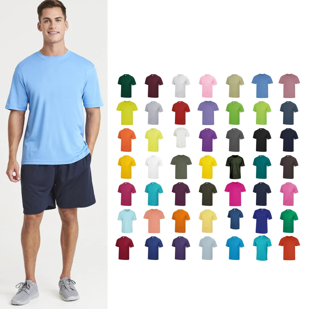 AWDis Just Cool Cool T - Mens T-Shirt, 100% Polyester, Moisture-wicking fabr (A)