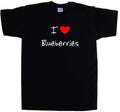 I Love Heart Blueberries T-Shirt