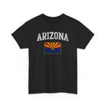 Arizona Flag Sunset Unisex Heavy Cotton Tee, Casual Wear, Summer Style, Gifts