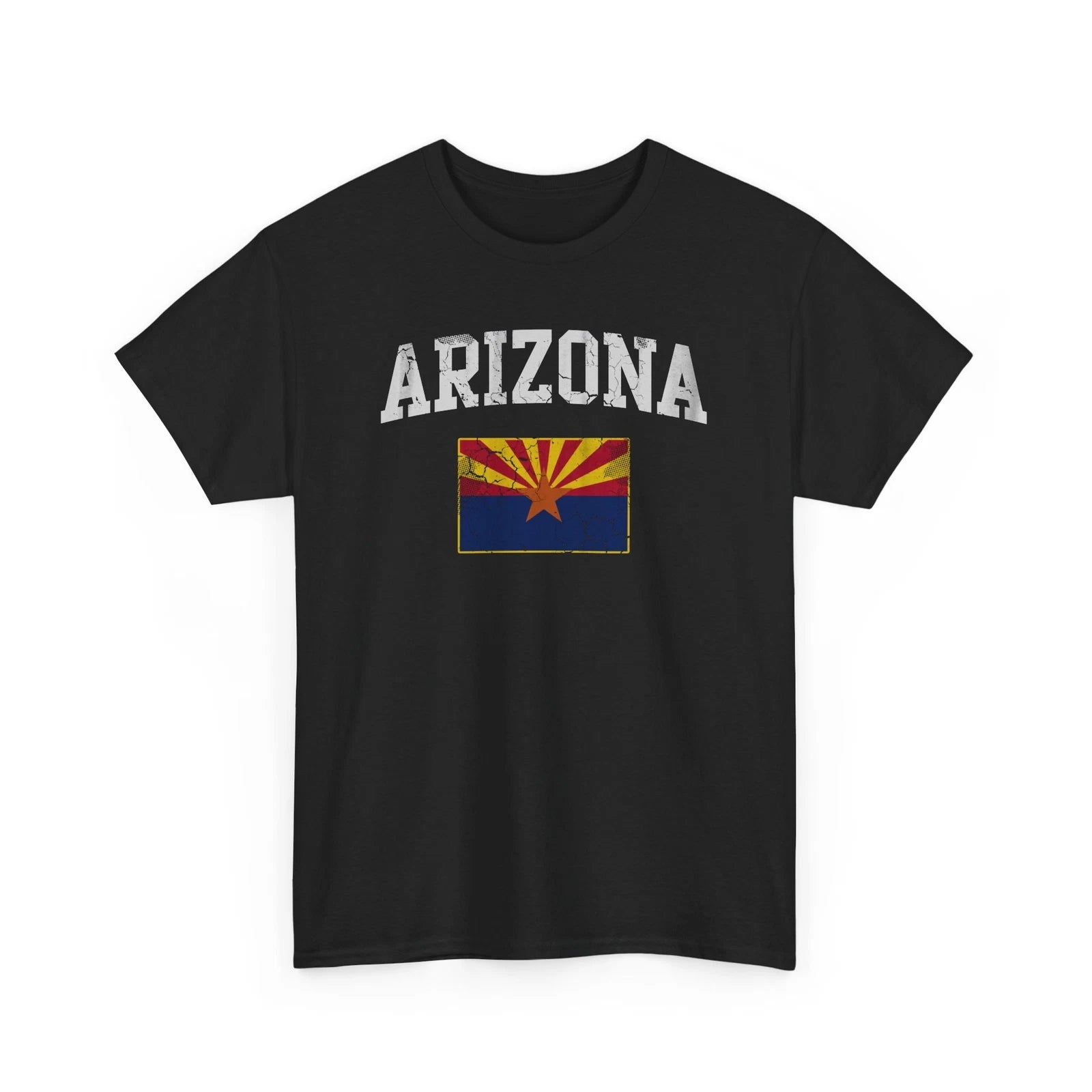 Arizona Flag Sunset Unisex Heavy Cotton Tee, Casual Wear, Summer Style, Gifts
