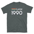 Classic Retro Inspired Graphic Birthday 1990 Vintage Short-Sleeve Unisex T-Shirt